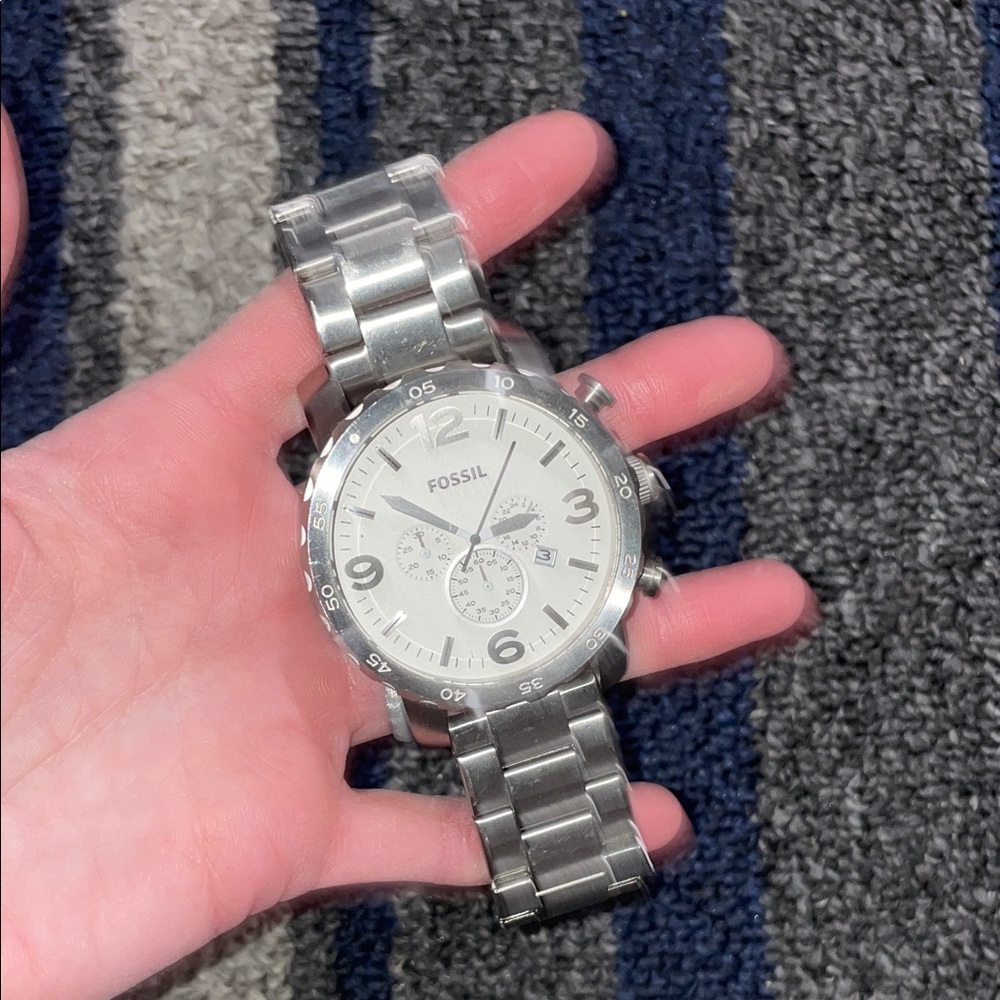 Fossil Silver Chronograph Watch - Picture 5 of 5